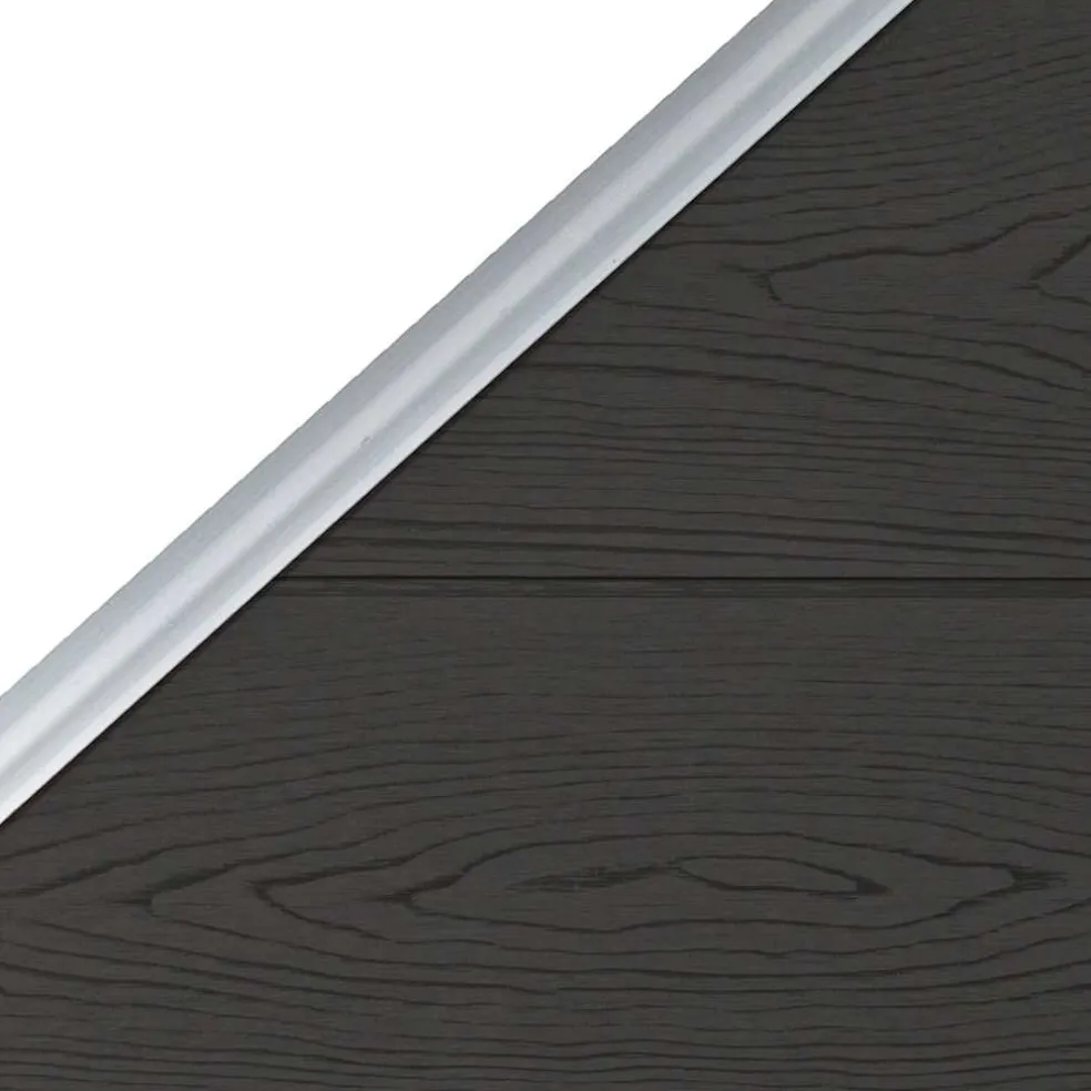 vidaXL Schuttingpaneel 95x(105-180) cm HKC zwart