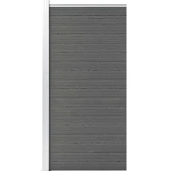 vidaXL Schuttingpaneel 95x186 cm HKC grijs