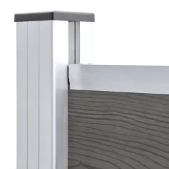 vidaXL Schuttingpaneel 95x186 cm HKC grijs
