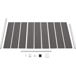 vidaXL Schuttingpaneel 95x186 cm HKC grijs
