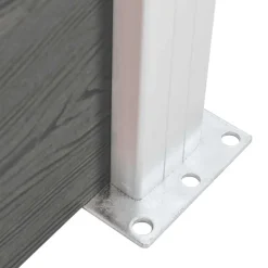 vidaXL Schuttingpaneel 95x186 cm HKC grijs