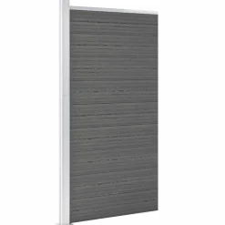 vidaXL Schuttingpaneel 95x186 cm HKC grijs