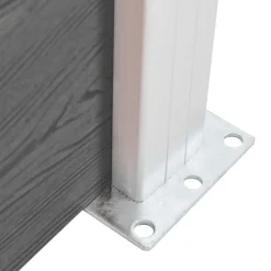 vidaXL Schuttingpaneel 180x146 cm HKC grijs
