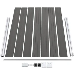 vidaXL Schuttingpaneel 180x146 cm HKC grijs