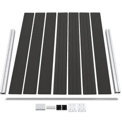 vidaXL Schuttingpaneel 180x146 cm HKC zwart