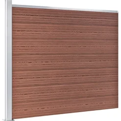 vidaXL Schuttingpanelenset 872x146 cm HKC bruin