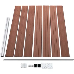 vidaXL Schuttingpanelenset 872x146 cm HKC bruin
