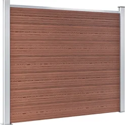 vidaXL Schuttingpanelenset 526x146 cm HKC bruin