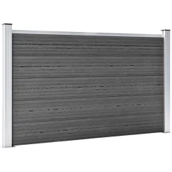 vidaXL Schuttingpanelenset 526x105 cm HKC zwart