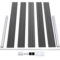 vidaXL Schuttingpanelenset 526x105 cm HKC zwart