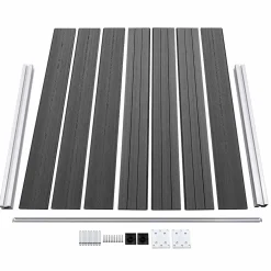 vidaXL Schuttingpanelenset 699x146 cm HKC zwart