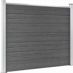 vidaXL Schuttingpanelenset 699x146 cm HKC zwart
