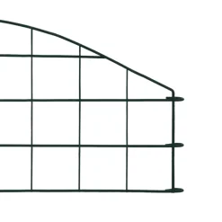 vidaXL Schuttingset gebogen 77,3x26 cm groen