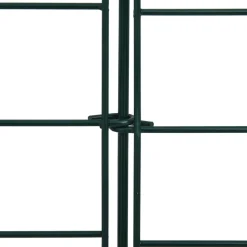 vidaXL Schuttingset hol gebogen 77,5x64 cm groen