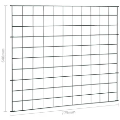 vidaXL Schuttingset 77,5x64 cm groen