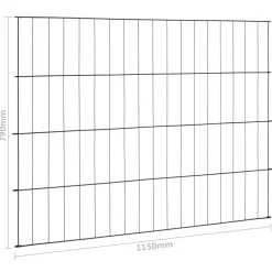vidaXL Schuttingset 115x79 cm groen