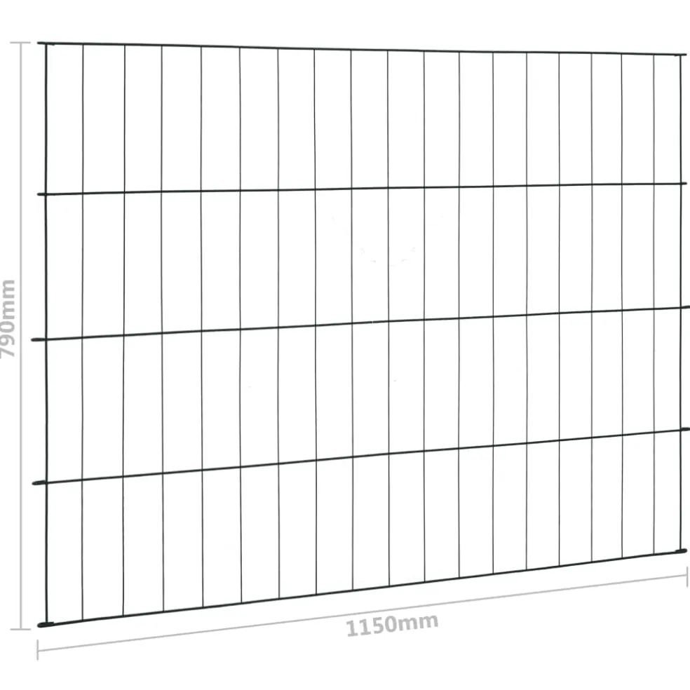 vidaXL Schuttingset 115x79 cm groen