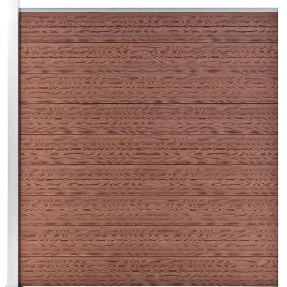 vidaXL Schutting 1737x186 cm HKC bruin
