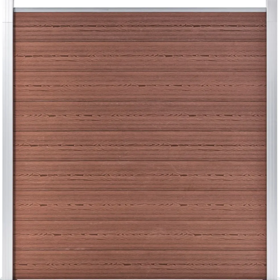vidaXL Schutting 1737x186 cm HKC bruin
