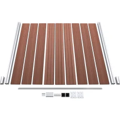 vidaXL Schutting 1564x186 cm HKC bruin