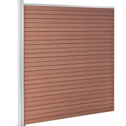 vidaXL Schutting 1391x186 cm HKC bruin