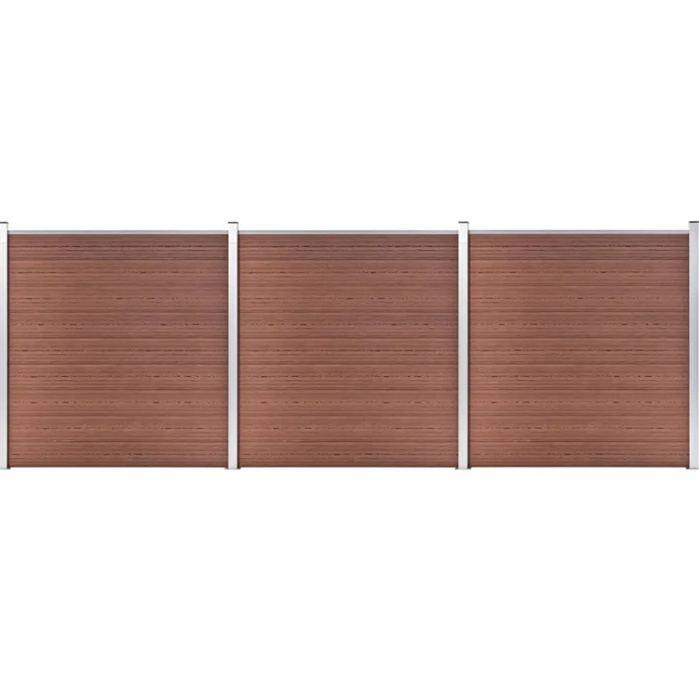 vidaXL Schutting 526x186 cm HKC bruin
