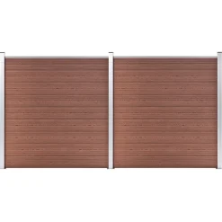vidaXL Schutting 353x186 cm HKC bruin