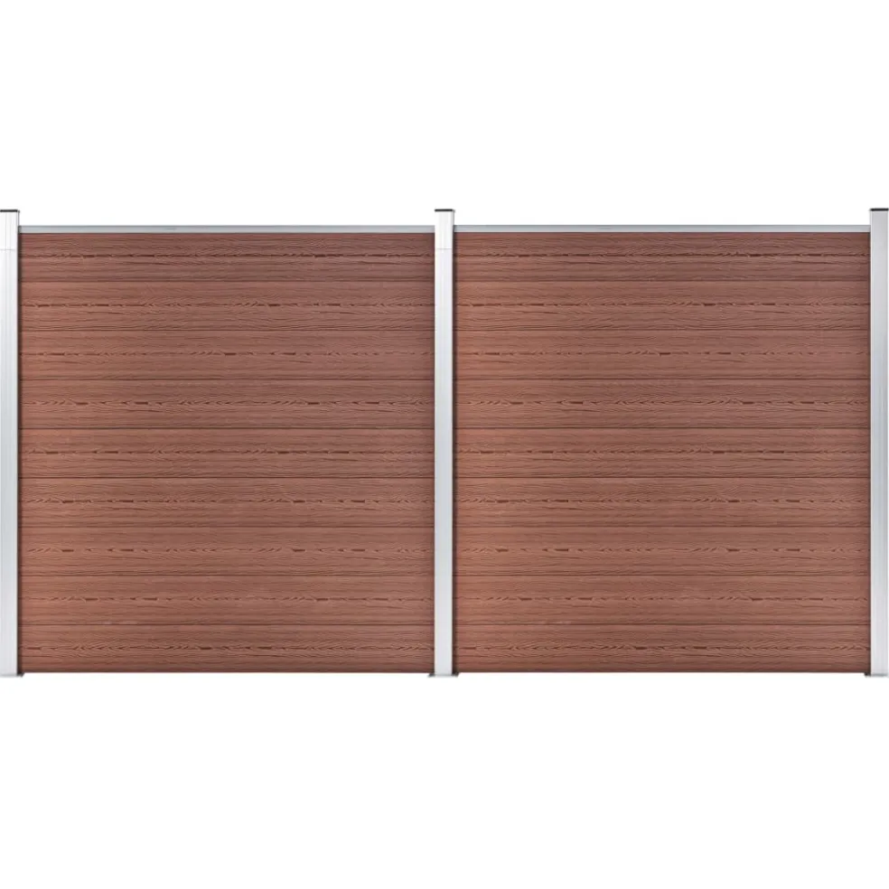 vidaXL Schutting 353x186 cm HKC bruin