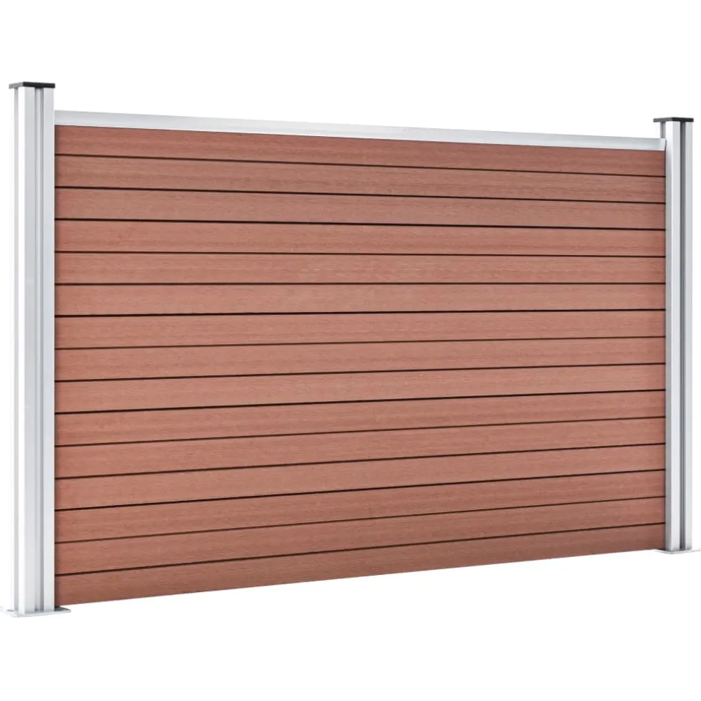 vidaXL Schutting 180x105 cm HKC bruin