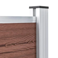 vidaXL Schutting 699x106 cm HKC bruin