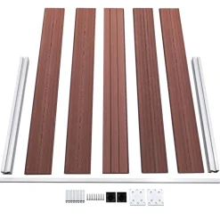 vidaXL Schutting 699x106 cm HKC bruin