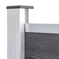 vidaXL Schutting 1218x186 cm HKC grijs