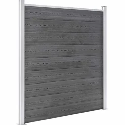 vidaXL Schutting 1218x186 cm HKC grijs