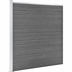 vidaXL Schutting 1218x186 cm HKC grijs