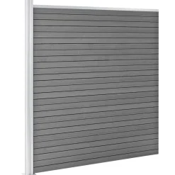 vidaXL Schutting 1218x186 cm HKC grijs