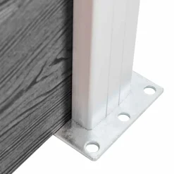 vidaXL Schutting 1564x186 cm HKC grijs