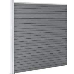 vidaXL Schutting 1737x186 cm HKC grijs