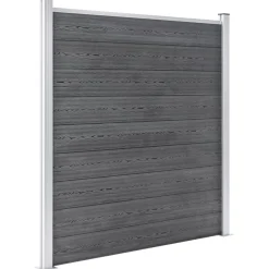 vidaXL Schutting 1737x186 cm HKC grijs