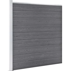 vidaXL Schutting 353x186 cm HKC grijs