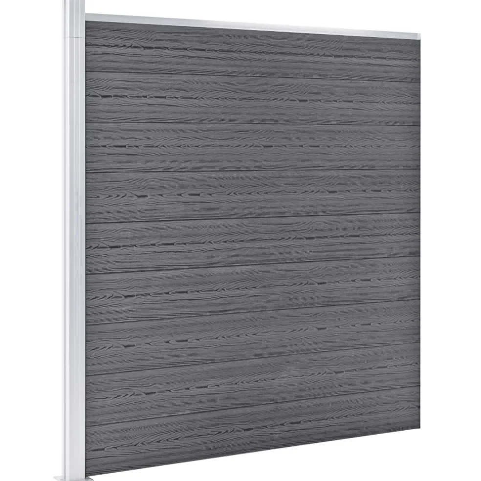 vidaXL Schutting 353x186 cm HKC grijs