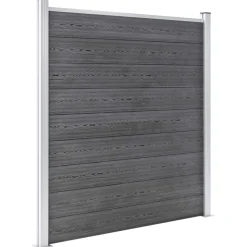 vidaXL Schutting 353x186 cm HKC grijs