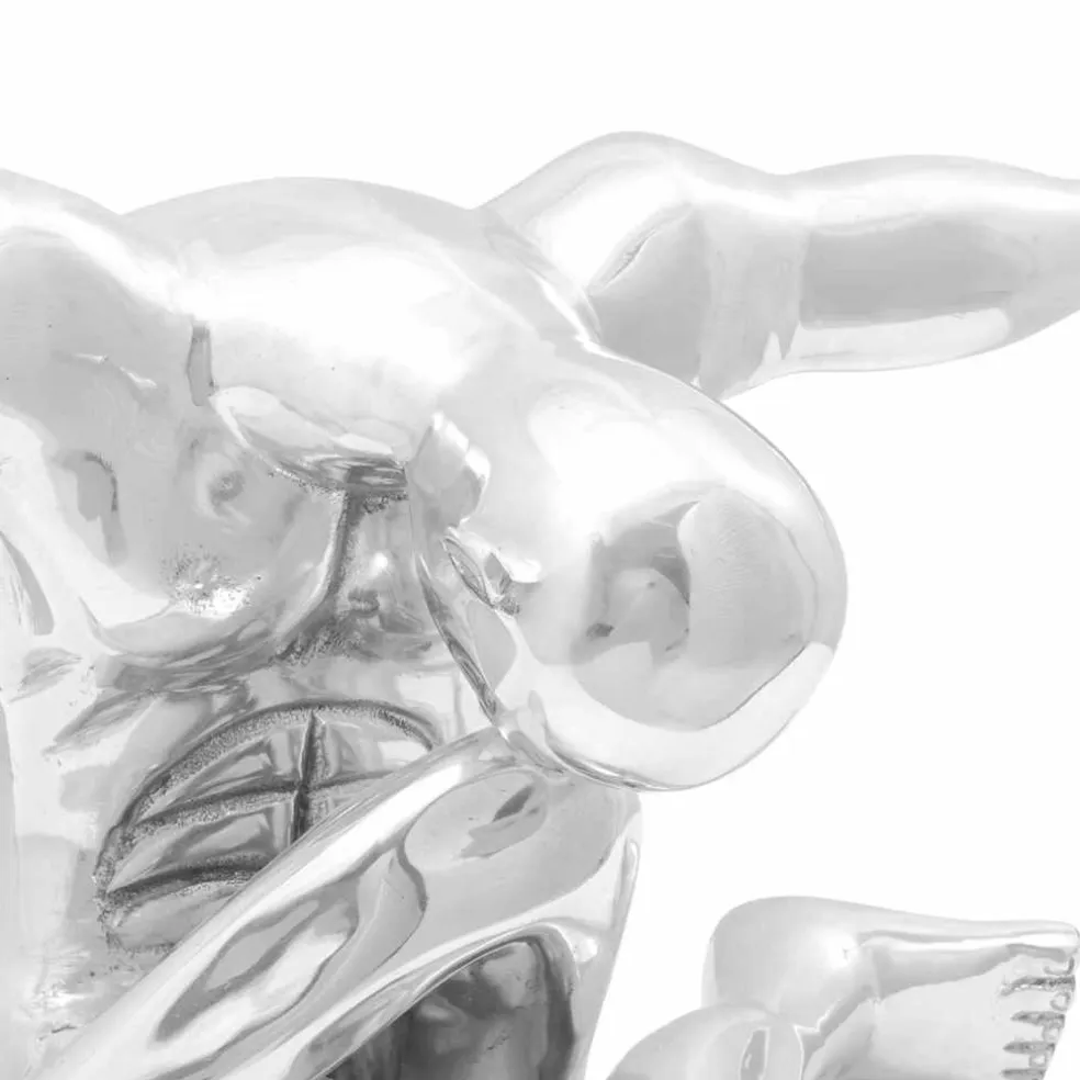 vidaXL sculptuur Zilver 91,5 x 32 x 33 cm Aluminium