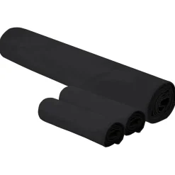 vidaXL Set van Sporthanddoeken 3 st Zwart 210 x 100 cm