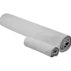 vidaXL Set van Sporthanddoeken 2 st Grijs 50 x 30 cm, 200 x 100 cm