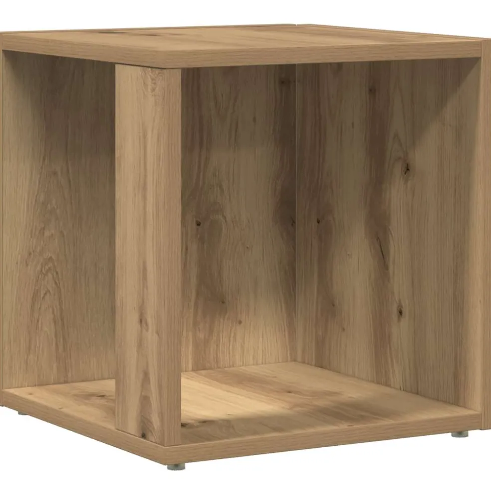 vidaXL Side Table 33 x 33 x 34 cm Engineered wood Artisanaal eiken