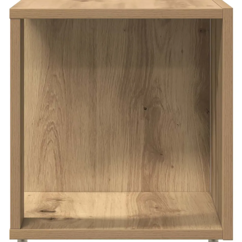 vidaXL Side Table 33 x 33 x 34 cm Engineered wood Artisanaal eiken