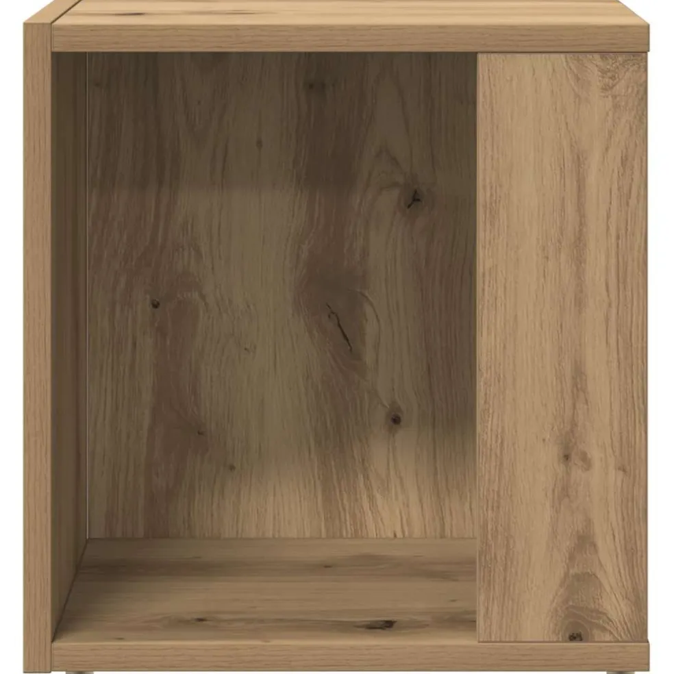 vidaXL Side Table 33 x 33 x 34 cm Engineered wood Artisanaal eiken