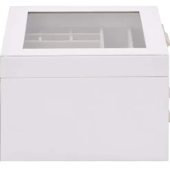 vidaXL Sieradendoosje 3-laags 23x20,5x14 cm wit