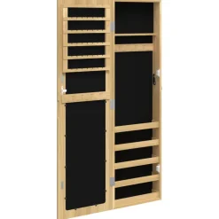 vidaXL Sieradenkast met spiegel wandgemonteerd 30x8,5x106 cm