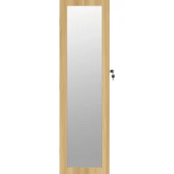 vidaXL Sieradenkast met spiegel wandgemonteerd 30x8,5x106 cm